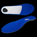 Sher Deluxe arch supports with metatarsal arch support built in - one face up showing metatarsal support