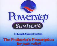 Powerstep orthotic arch supports Brand Logo