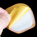 tacco taccolette metatarsal halter cushion bottom view showing the peel and stick aspect