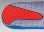 standard TPR gel insole with hexagon depressed pattern