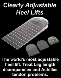 Clearly Adjustabe heel lifts