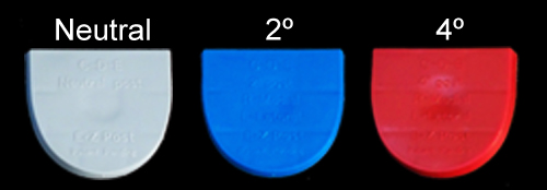 Sher Deluxe Nylon E-Z Post heel plugs top view