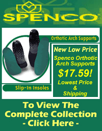 Spenco arch supports and cushion insoles